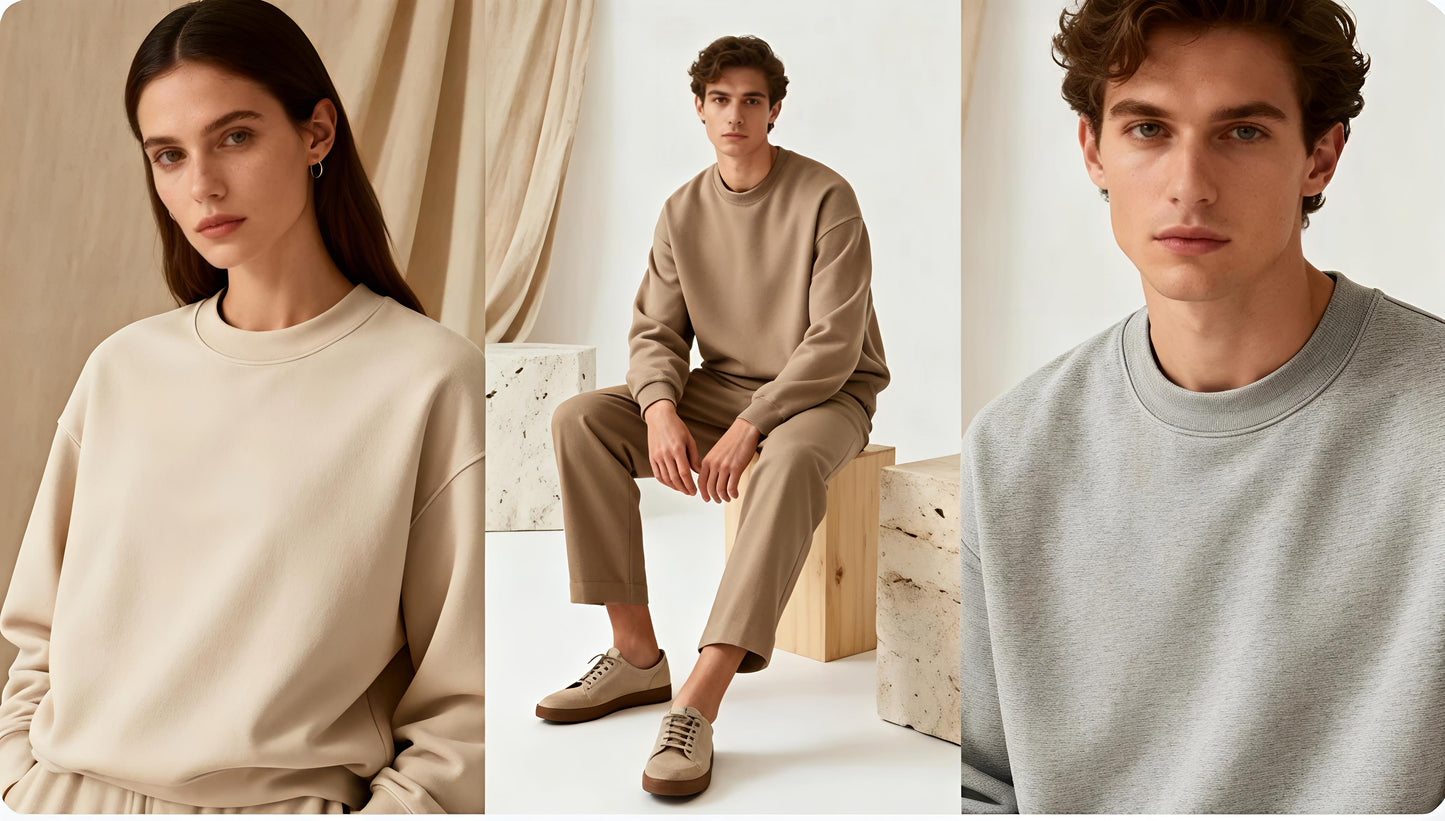 Essential Crewneck Sweatshirt Midweight · Box Fit · Everyday Comfort