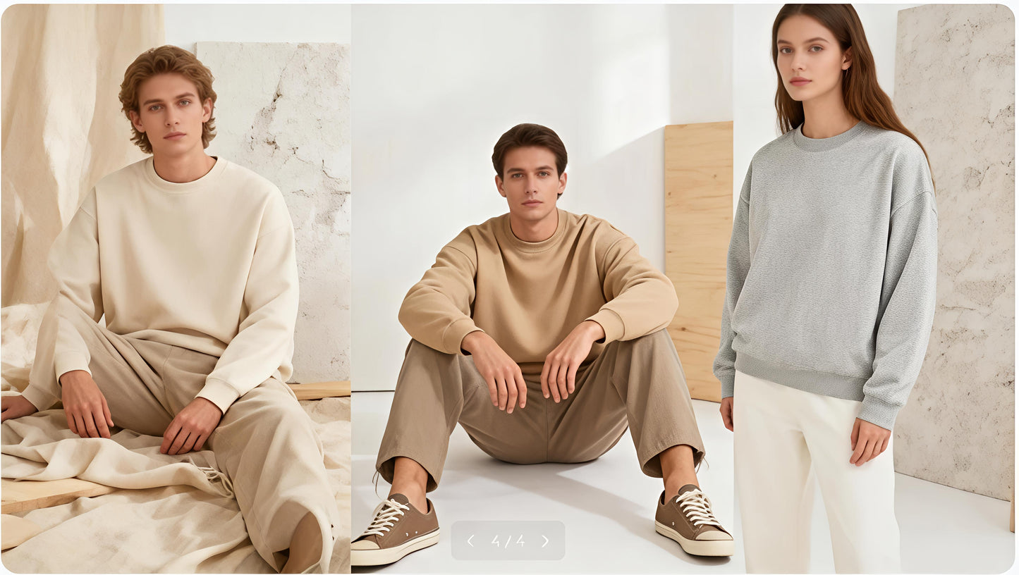 Essential Crewneck Sweatshirt Midweight · Box Fit · Everyday Comfort