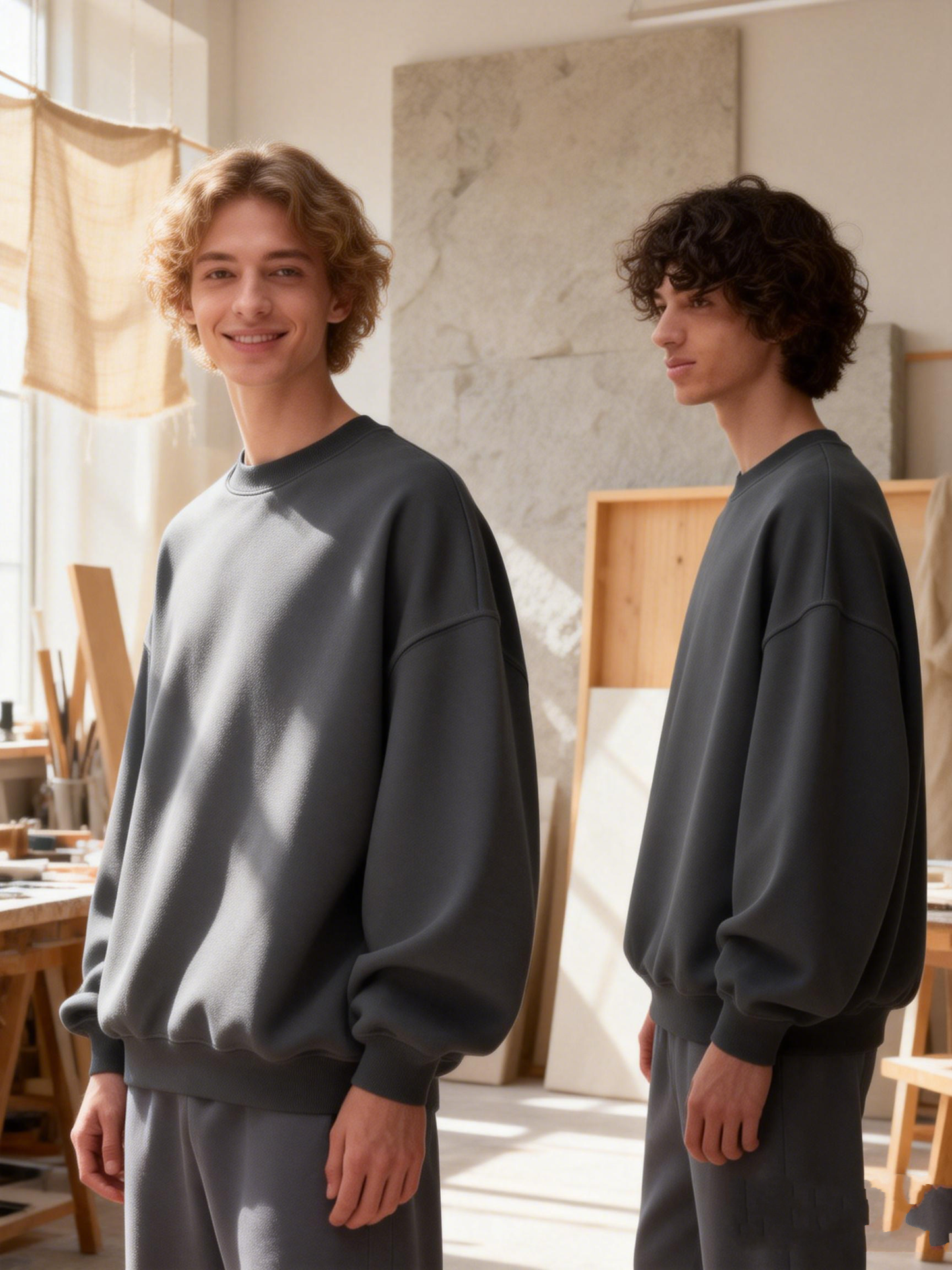 Essential Crewneck Sweatshirt Midweight · Box Fit · Everyday Comfort